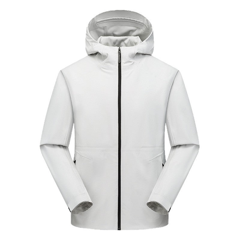 Herren Ultraleichte Softshell-Kapuzenjacke mit nahtverdecktem Reißverschluss und ergonomischer Kapuze Drune