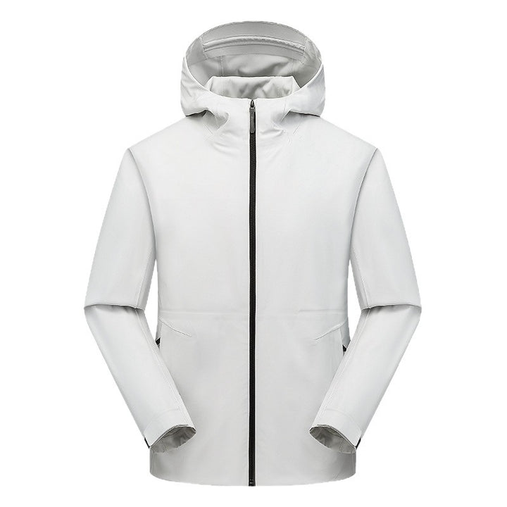 Herren Ultraleichte Softshell-Kapuzenjacke mit nahtverdecktem Reißverschluss und ergonomischer Kapuze Drune