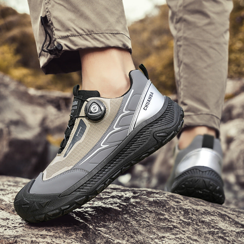 Herren robuste Outdoor‑Trekkingsneaker mit BOA‑Verschluss, verstärkter Zehenkappe und griffiger Trailsohle Drune