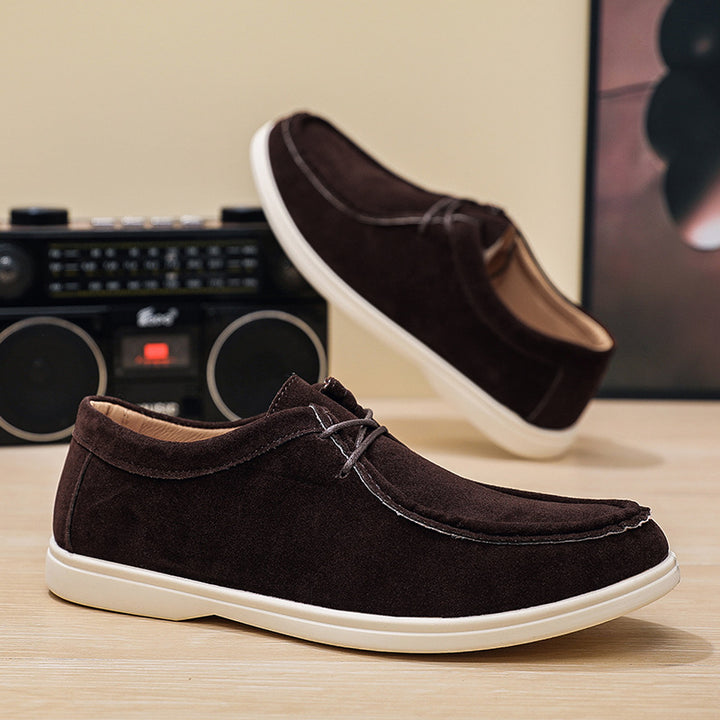 Herren Flexible Freizeitschuhe aus Veloursleder