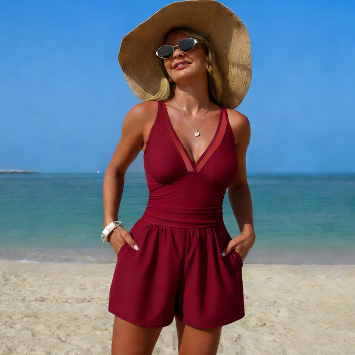 Damen Aktueller Bademode Jumpsuit Drune