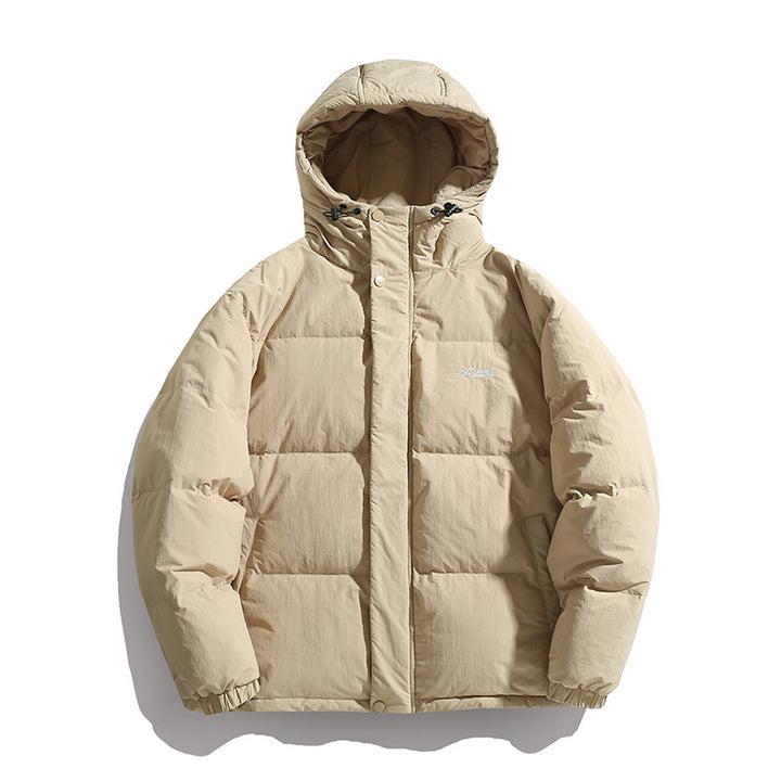 Unisex Wattierte Kapuzensteppjacke im Boxy Schnitt mit Thermofüllung und winddichter Hülle Drune
