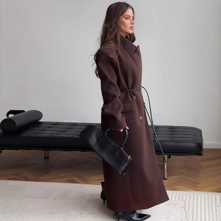 Damen Oversized Wollmantel Drune