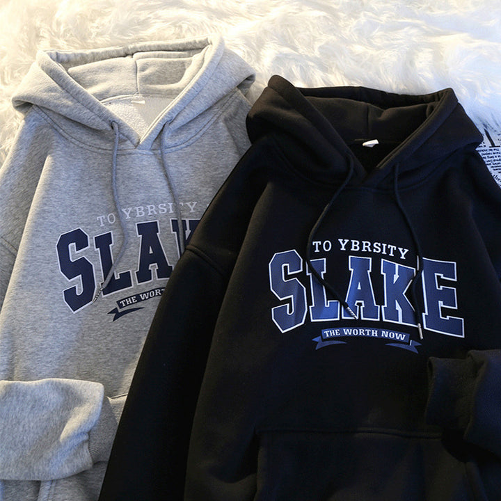 Damen Hoodie mit lässigem Print und Kapuze Drune