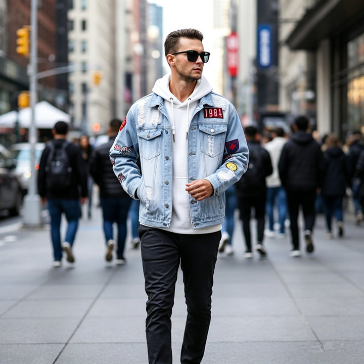 Herren Jeansjacke Drune