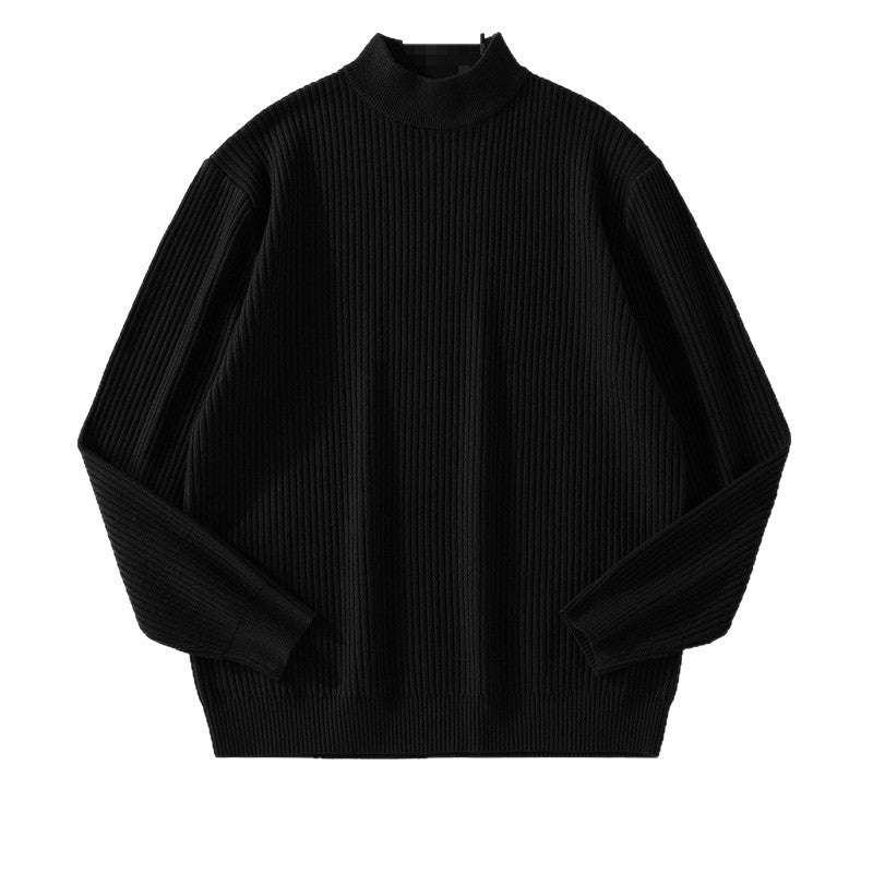 Herren Feinstrickpullover mit Stehkragen Drune