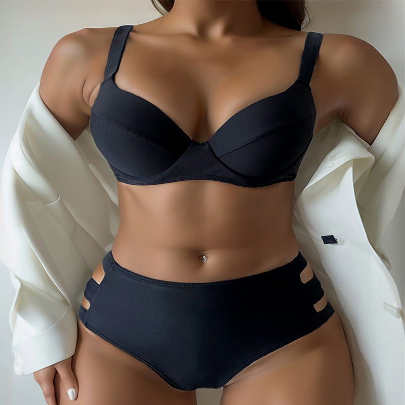 Damen Hochgeschnittener Bikini mit eleganten Cut-Out-Details Drune