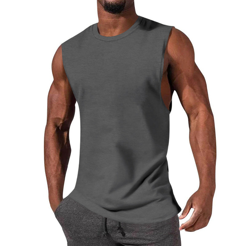 Herren ärmelloses Sport-Tanktop aus atmungsaktiver Baumwolle mit modernem Schnitt Drune