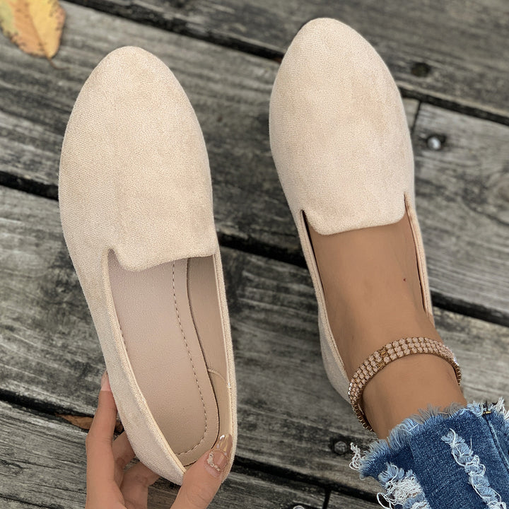 Damen bequeme Slipper im eleganten Design mit weicher Oberflächenstruktur Drune