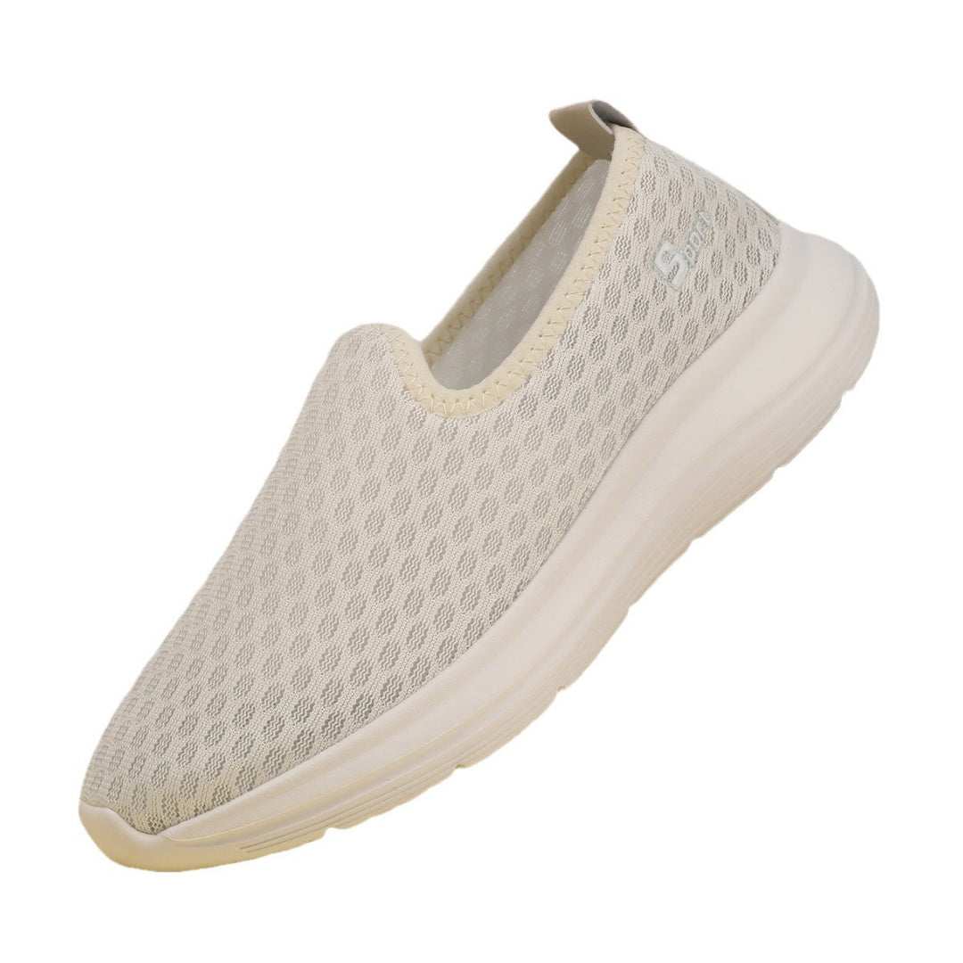 Damen nan ultraleichter Strick-Schlupfschuh mit nahtlosem Obermaterial, gepolsterter Komfortsohle und flexibler Laufsohle Drune