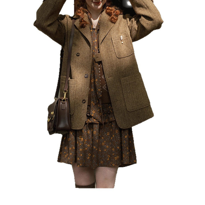 Damen Stylische Wolljacke Drune