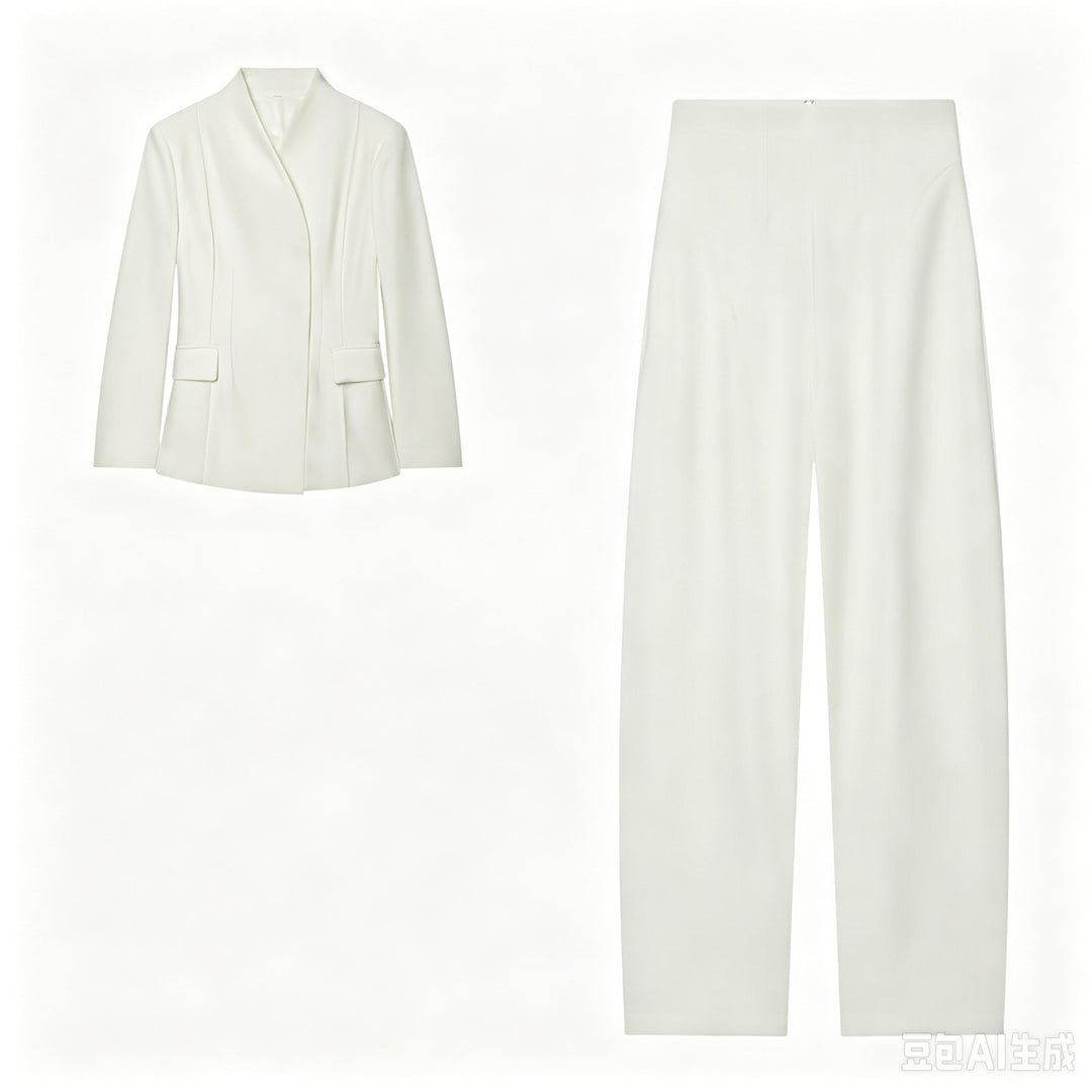 Damen Longblazer mit verdeckter Knopfleiste und Pattentaschen Drune