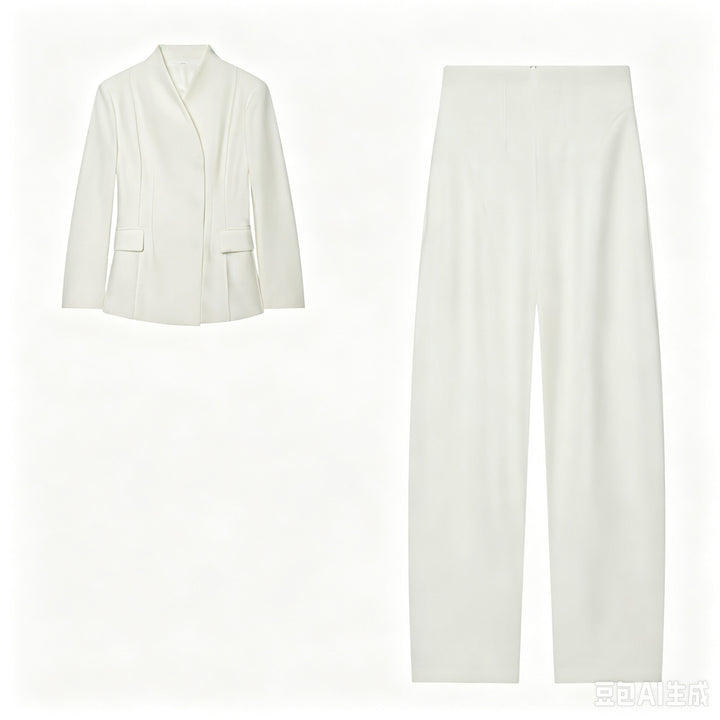 Damen Longblazer mit verdeckter Knopfleiste und Pattentaschen Drune