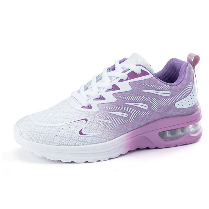 Damen nan leistungsorientierter Fitnesssneaker mit sichtbarer Luftdämpfung und nahtlosem Strickobermaterial Drune