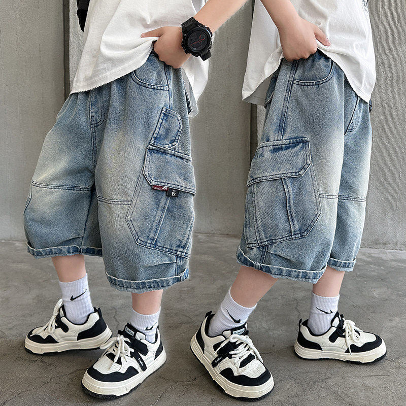Unisex modische Cargo-Shorts mit Taschen Drune