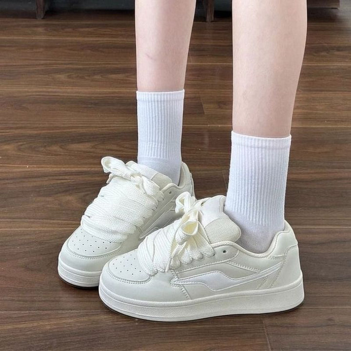 Damen Sneakers mit dickem Profil und atmungsaktiven Netz-Einsätzen Drune