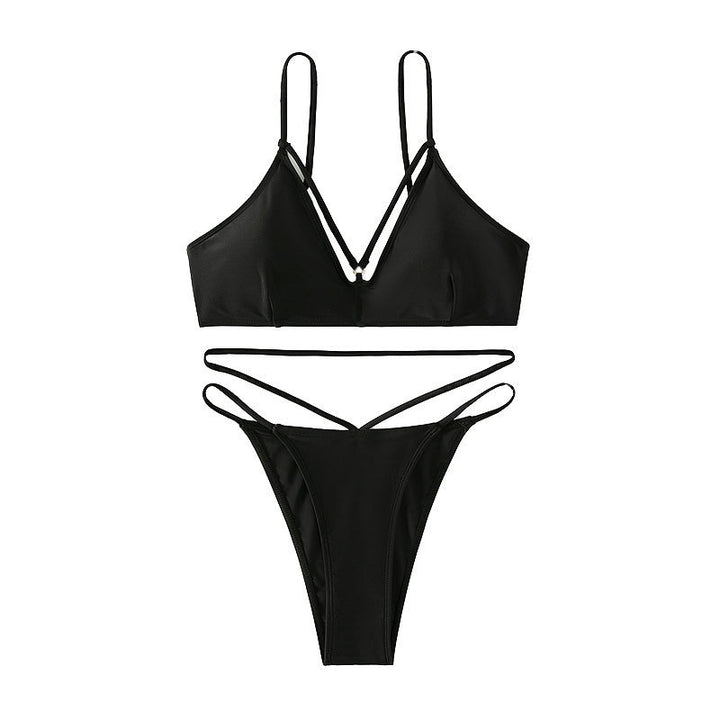 Damen Designreicher Bikini mit angesagtem Cut-Out und verstellbaren Trägern Drune