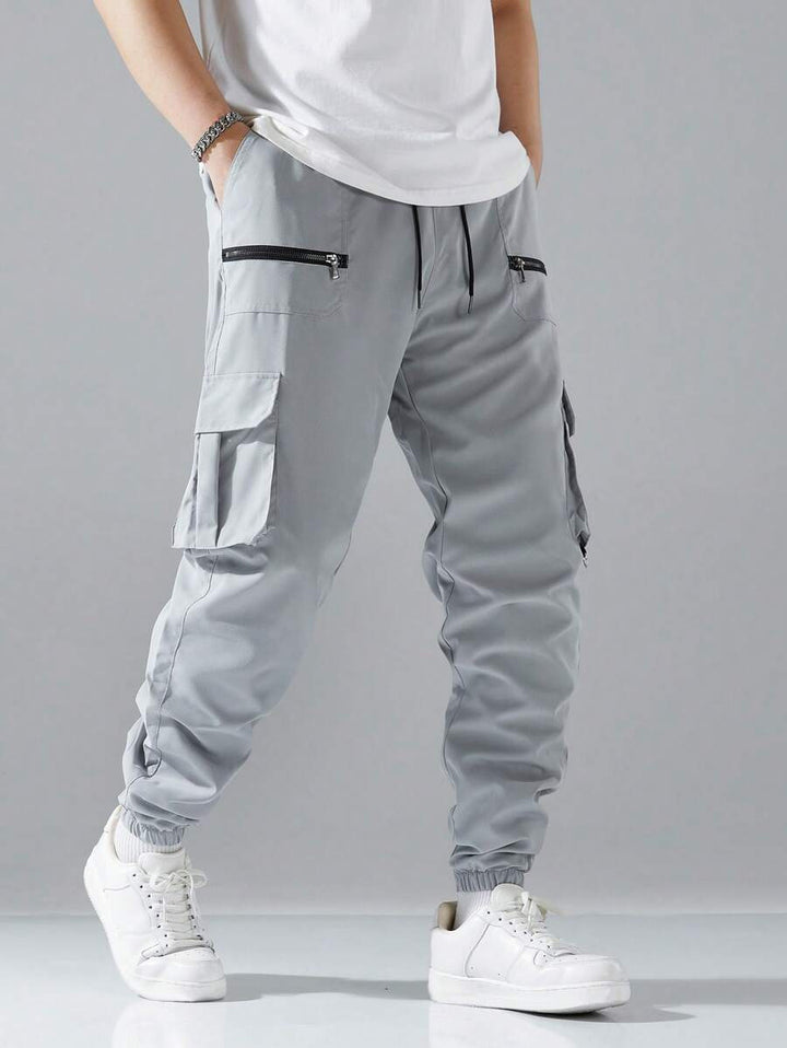 Herren Cargo-Hosen mit modernen Zipper-Taschen Drune