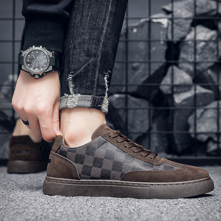 Herren Modische Sneaker mit Karomuster