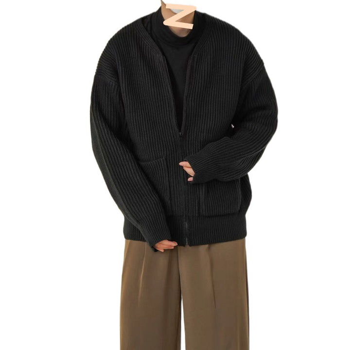 Herren Modische weiche Strickjacke Drune