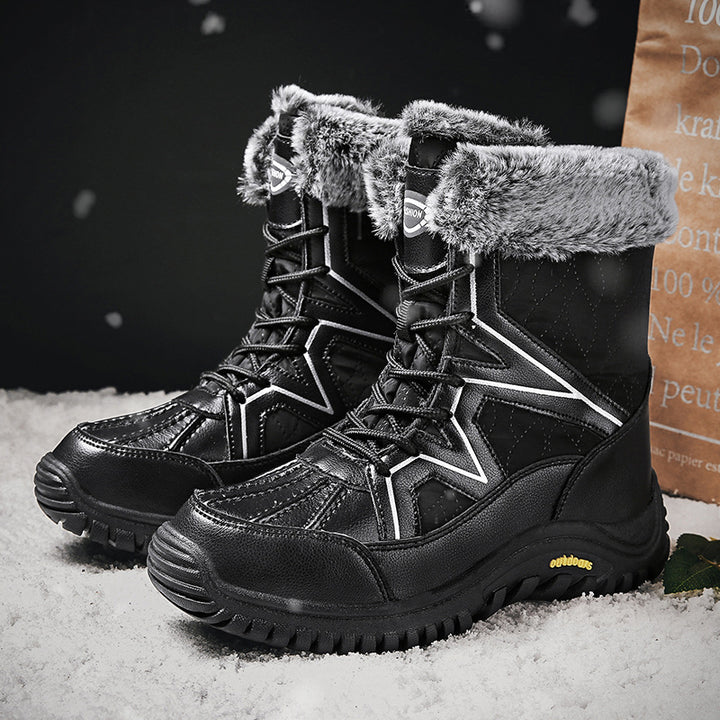 Damen Winter-Wasserdichte Stiefel mit isolierendem Futter und rutschfester Sohle Drune