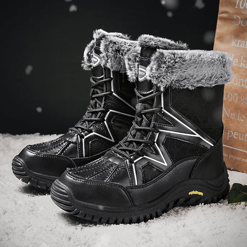 Damen Winter-Wasserdichte Stiefel mit isolierendem Futter und rutschfester Sohle Drune