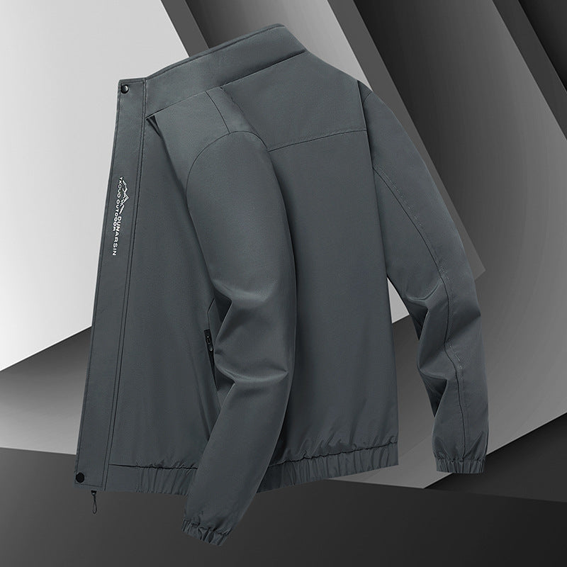 Herren leichter urbaner Softshell-Blouson mit winddichter Membran und verdecktem Reißverschluss Drune