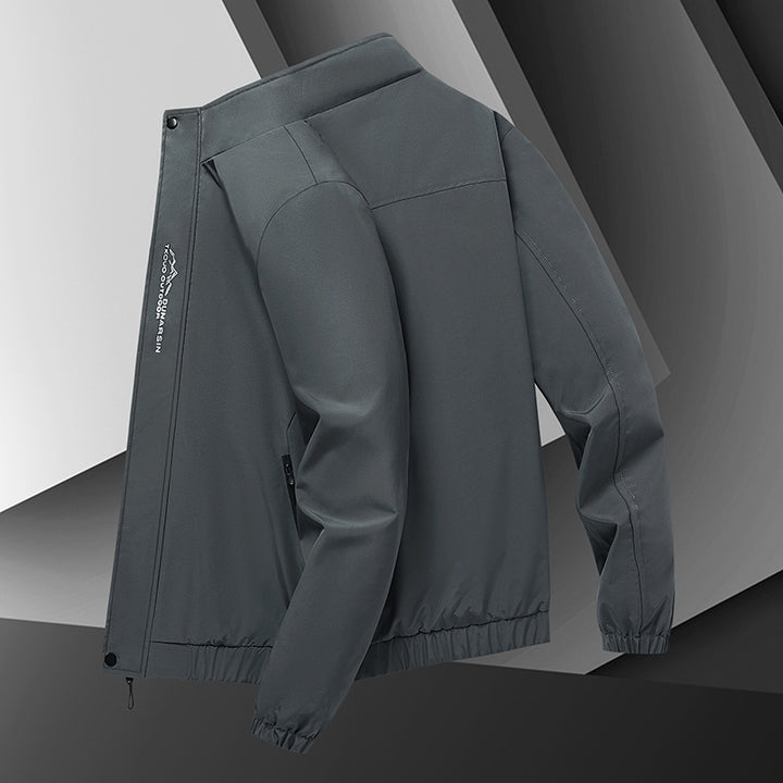 Herren leichter urbaner Softshell-Blouson mit winddichter Membran und verdecktem Reißverschluss Drune