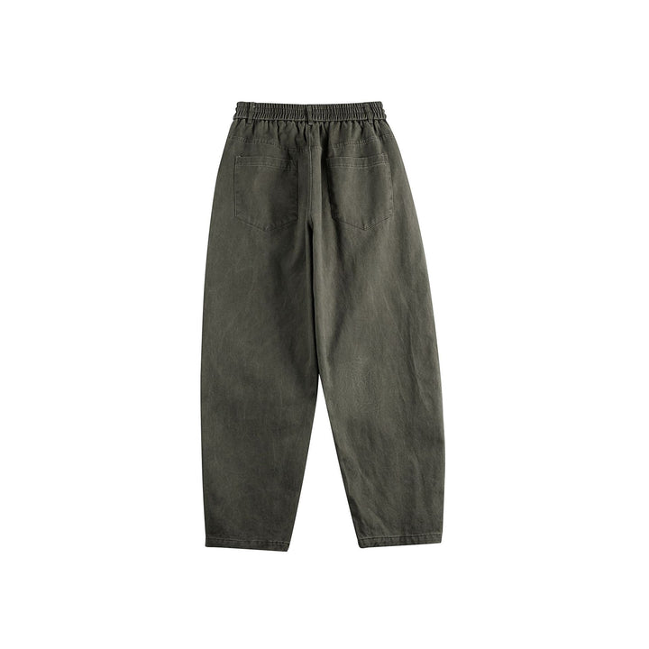 Damen Relaxed-Fit Workwear-Hose mit hoher Leibhöhe und aufgesetzten Taschen Drune