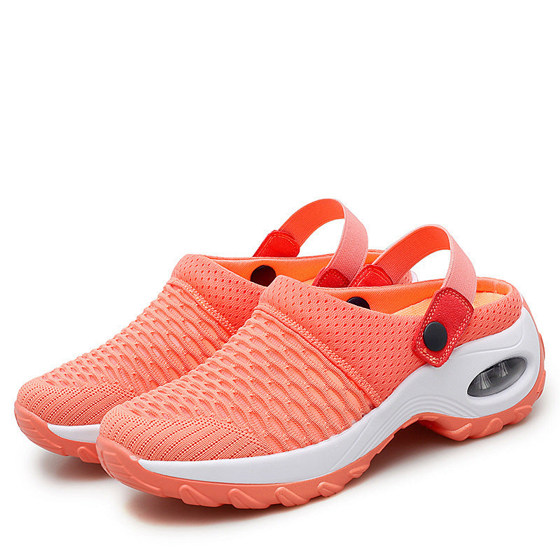 Damen atmungsaktive Slip-On Sneakers mit modischem Mesh-Design Drune
