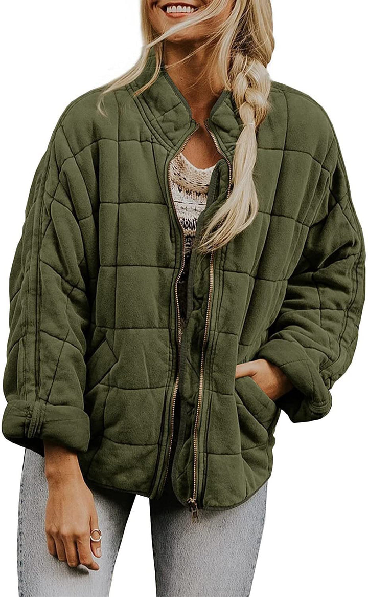 Damen Übergroße Steppjacke Drune