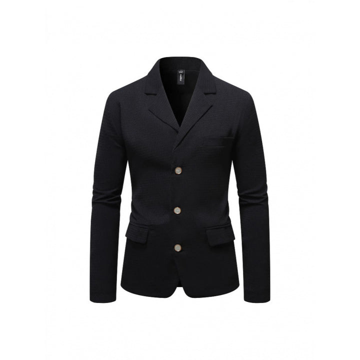Herren eleganter Blazer mit strukturiertem Design und praktischen Taschen Drune