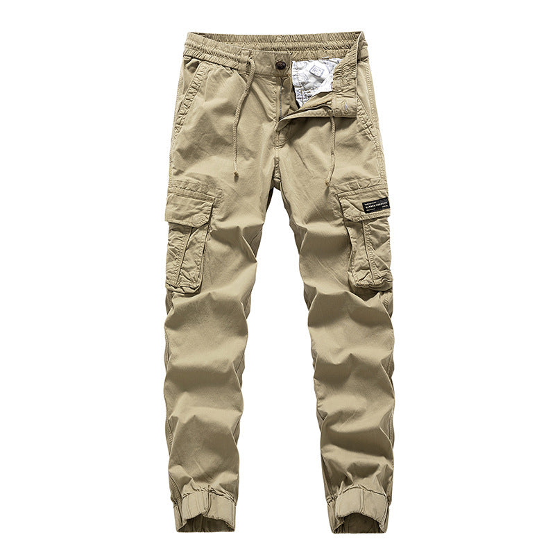 Herren Cargo-Jogginghose im Utility‑Stil mit Elastikbund, Tunnelzug und Mehrfach‑Cargotaschen Drune