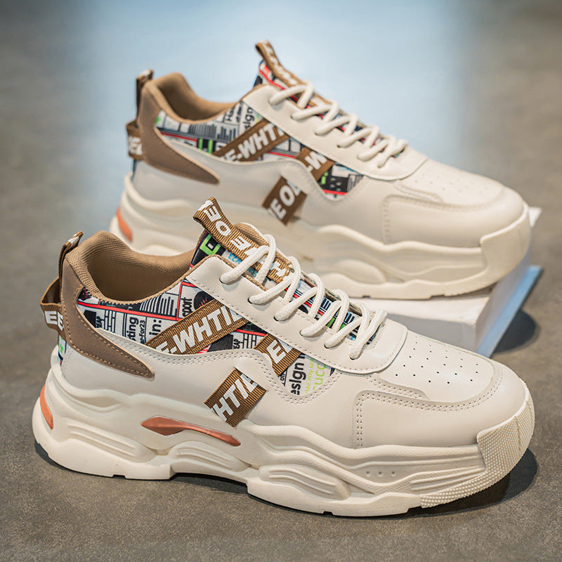 Damen Trendy Chunky Sneakers mit modischem Grafikdesign Drune
