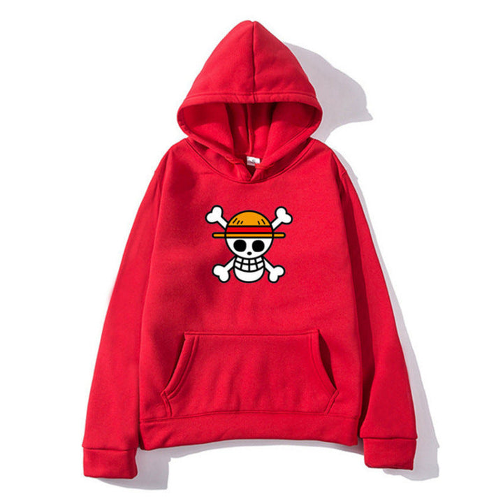Damen Kapuzenpullover mit kreativem Piratenmotiv und bequemer Passform Drune