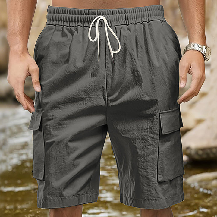 Herren Cargo-Shorts mit praktischen Seitentaschen und elastischem Bund Drune