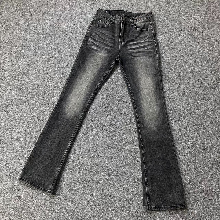 Damen Hochwertige Bootcut Jeans Drune