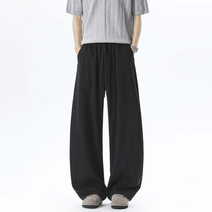 Herren Weite Relaxed-Freizeithose mit Tunnelzugbund & fließender Silhouette Drune