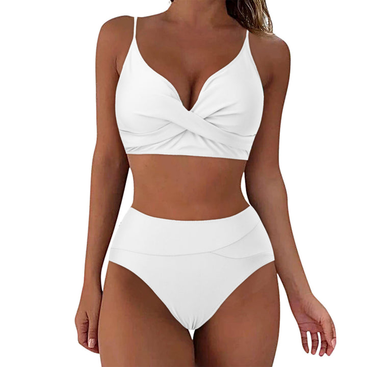 Damen Hochtailliertes Bikini-Set mit raffiniertem Twist-Oberteil Drune