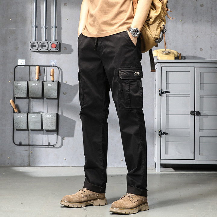 Herren Urbaner Ripstop-Cargo-Jogger mit elastischem Komfortbund und Mehrfach‑Klappentaschen Drune