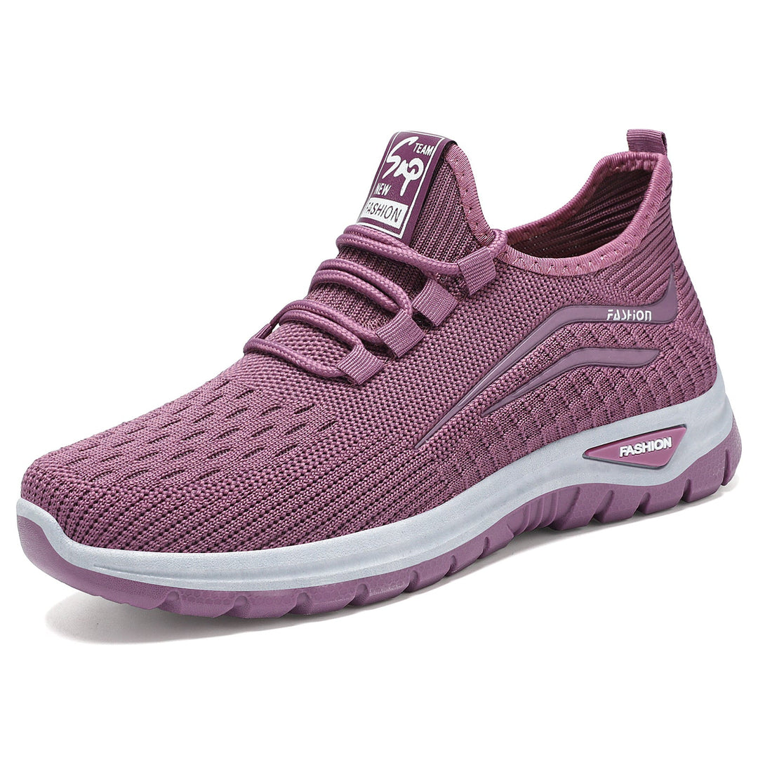 Damen Funktionale Freizeit-Sneaker mit elastischem Schnürsystem und atmungsaktiver Obermaterialstruktur Drune