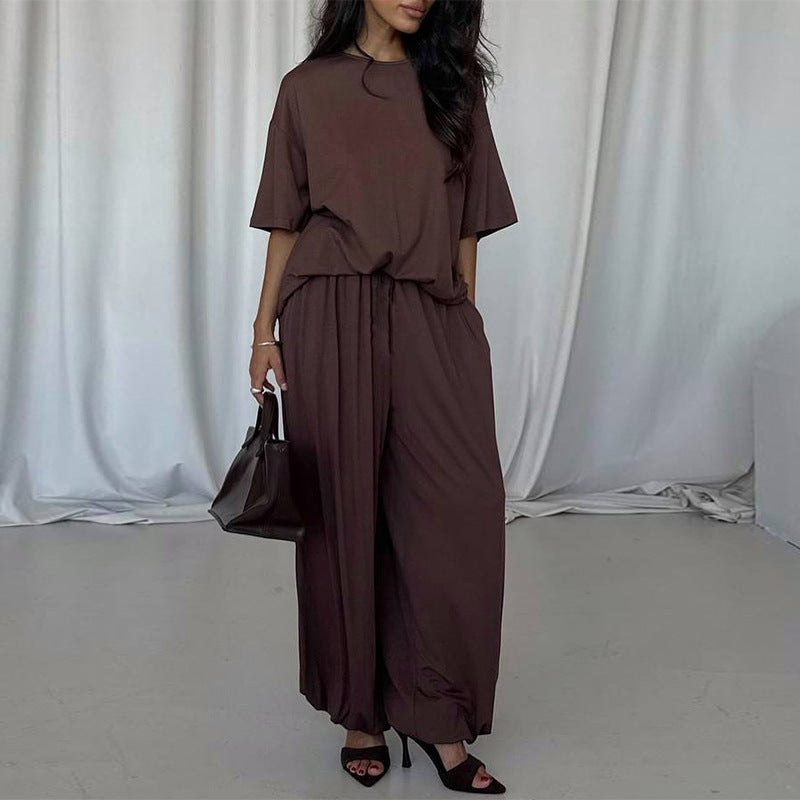 Damen elegantes Maxi-Kleid mit weit geschnittenem Cardigan Drune