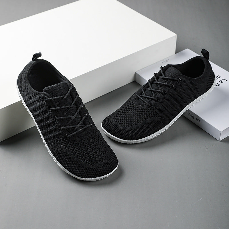 Unisex nan atmungsaktive Strick-Sneaker mit Gedächtnisschaum-Innensohle und flexibler Gummi-Laufsohle Drune