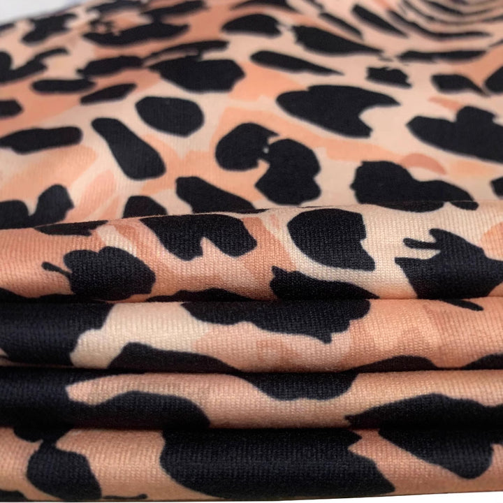 Damen Langarm Body mit aufregendem Leopardenmuster Drune