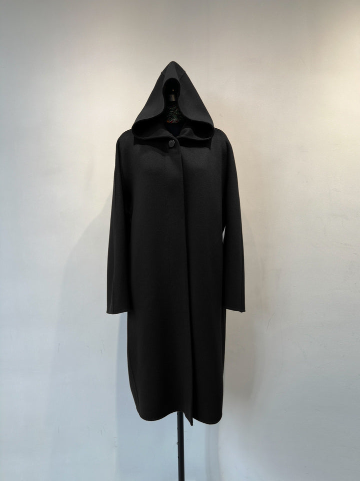 Damen Eleganter Kapuzen-Wickelmantel Drune