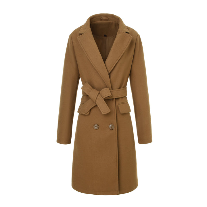 Damen Eleganter und zeitloser Wickelmantel Drune
