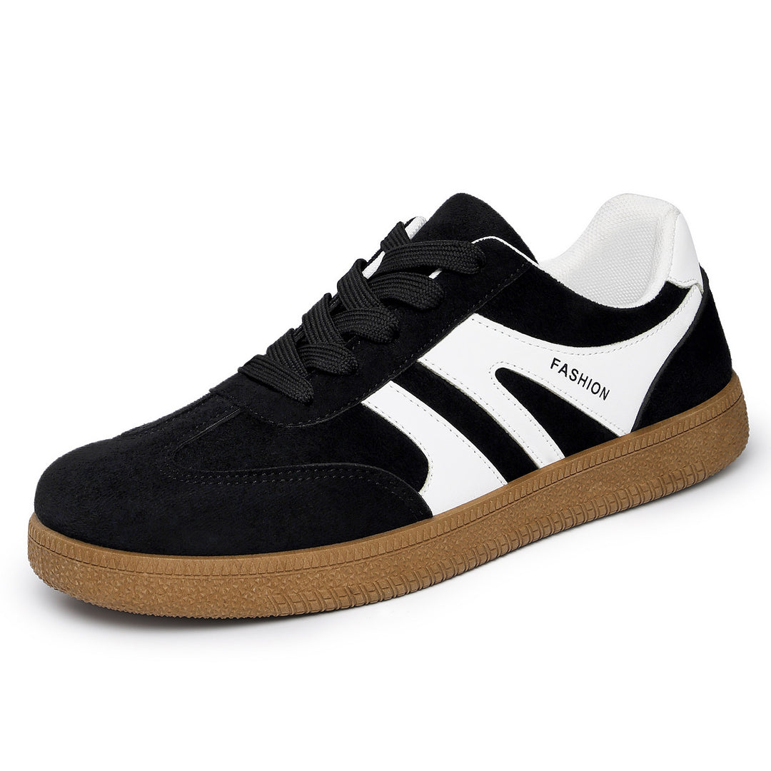 Herren nan retro Veloursleder Sneaker mit gepolstertem Fersenkragen und profilierter Gummilaufsohle Drune