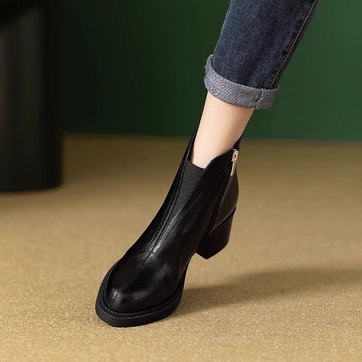 Damen Elegante und bequeme Stiefeletten mit Reißverschluss Drune
