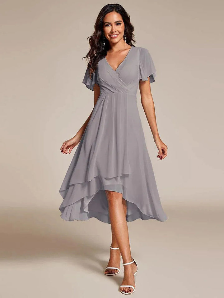 Damen schickes Wickelkleid Drune