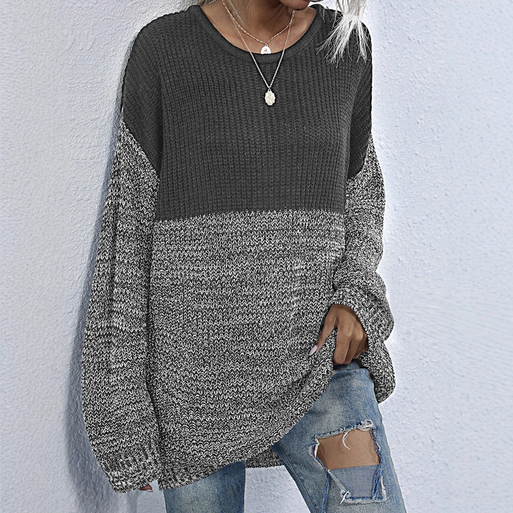 Damen Stilvoller Strickpullover mit luxuriösen Texturen Drune